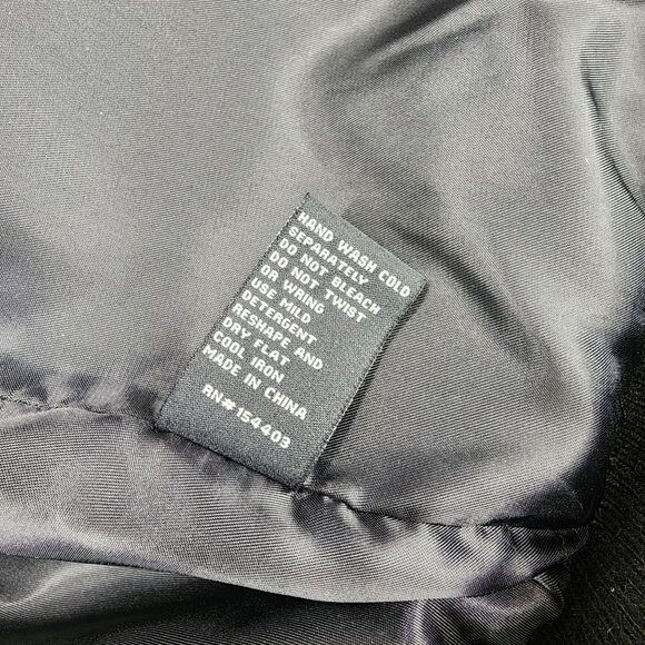 Shaci Blue Women's Size Medium Blue Black Faux Fur Monster Bomber Jacket - Picture 4 of 15